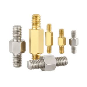 Parafuso de Espaçamento Hexagonal de Aço Inoxidável 304 M2 M3 M4 Personalizado de Comprimento Duplo com Rosca Macho de Latão para Placa-Mãe - Product Image 1