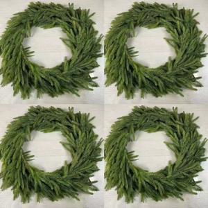 Guirlande suspendue en pin de <span class=keywords><strong>Norfolk</strong></span> au toucher réel, décoration de Noël, guirlande de cyprès, faux - Product Image 6