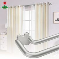 Tringle à rideau murale latérale de haute qualité pour chambre à coucher, décoration de fenêtre, projet moderne