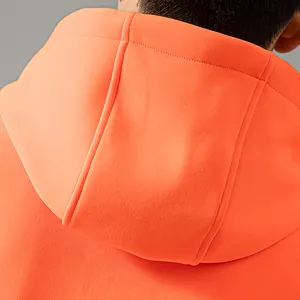 Hochwertige 360 Gsm individuelles Design Arbeit Teambekleidung Polyester Baumwolle Mode Fluoreszenz Hoodies Mantel