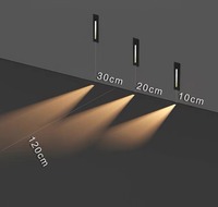 Lampe murale LED intégrée à détection de lumière intérieure et extérieure 3w, lampe de pied, lampe d'angle en aluminium, lumière de couloir extérieur, marche d'escalier