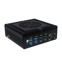 Mini PC Industrial con Procesador Core I3/i5/i7, Router Firewall, Mini PC Estación de Trabajo, 2x2.5GbE LAN, HDMI, VGA, Carcasa Portátil