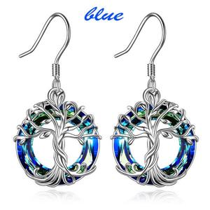 Unisex Stainless Steel <b>Tree</b> of Life Necklace with Circle <b>Crystal</b> Pendant Meaningful Gifts for Women B's Jewelry - Product Image 5