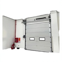 Porte chinoise enroulable en alliage d'aluminium, coupe-vent, porte industrielle à enroulement, porte de garage, panneau isolé, système de rail de plafond