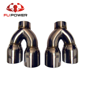 ปลายท่อไอเสียสแตนเลสคู่ Fupower สำหรับ ACURA 04-08 <span class=keywords><strong>TLS</strong></span> 09-11 TL 12-14 TL ขนาด 4.0 2.5 - Product Image 2