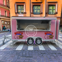En vente Shawarma Outdoor Food Cart Kiosque pour déjeuner de rue Chariots à café Remorque alimentaire mobile Fabrication de camions de restauration pour l'extérieur