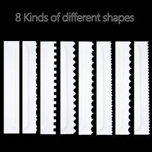 ที่ปาด<span class=keywords><strong>เค้ก</strong></span>อะคริลิคแบบสั่งทำขนาด 12 นิ้ว สำหรับปาดครีมเนย ปาดไอซิ่ง ลายเส้น ลายริ้ว ลายหยัก - Product Image 4