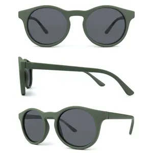 Lunettes De <span class=keywords><strong>soleil</strong></span> rondes pour enfants, polarisées, vert, UV400, nouvelle collection - Product Image 1