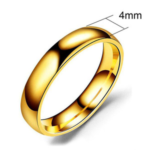 Bague de mariage 2mm 4mm 6mm 8mm pour hommes femmes or 10K 18K or rose plaqué argent bombé haut polonais confort Fit 4-13 - Product Image 1