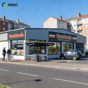 โครงสร้างเหล็กซุปเปอร์มาร์เก็ต ติดตั้งง่าย ฉนวนกันความร้อนได้ดี เชื่อถือได้ โครงเหล็ก Z แบบโมดูลาร์ แข็งแรง ทนทาน - Product Image 1