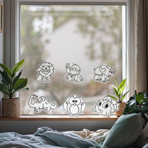 儿童动物工艺防晒器套装4色油漆装饰画儿童教室派对 - Product Image 4