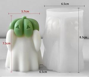 Cross-Border Ghost Scented Candle Mold <b>DIY</b> Halloween Pumpkin Ghost Decor Plaster Craft <b>Kit</b> <b>DIY</b> Halloween Decor - Product Image 4