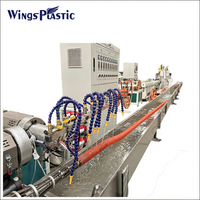 Machine de fabrication de conduits flexibles en PVC, ligne de production de tuyaux d'aspiration en PU, tuyaux de ventilation industriels en fil d'acier