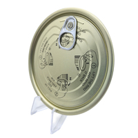 Couvercle à ouverture facile pour boîte alimentaire en fer blanc avec anneau de traction, non rechargeable, diamètre 73 mm