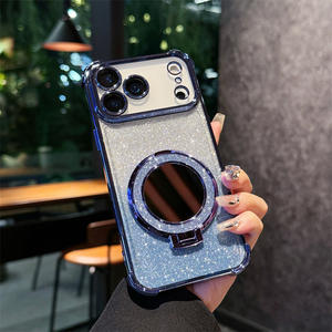 <span class=keywords><strong>Precio</strong></span> más bajo Glitter Mirror Case Magnetic para <span class=keywords><strong>iPhone</strong></span> 17 Air 17 16 15 14 Pro Max Bling Contraportada a prueba de golpes con soporte - Product Image 6