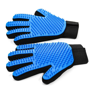Gants en silicone pour l'élimination des poils d'animaux, doux et efficaces pour le démêlage des chiens et des chats, gants de toilettage et de nettoyage pour animaux, brosses de bain pour animaux avec massage - Product Image 1
