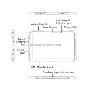 أفضل جودة عالية الدقة 10.1 "GNSS اللوحي نظام أندرويد GPS RTK مسح بيانات نظام المعلومات الجغرافية RTK اللوحي GEO-POSITION D10 GPS - Product Image 6