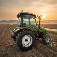 Tracteur agricole de marque chinoise 4x4 70HP EPA, pièces en option, fabriqué en Chine, à vendre.