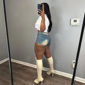 Shorts et jupes <span class=keywords><strong>en</strong></span> <span class=keywords><strong>jean</strong></span> sexy pour femmes, tailles S-2XL, prêts à être expédiés <span class=keywords><strong>en</strong></span> 2026 - Product Image 4