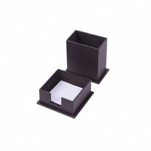 Ensemble de bureau en cuir marron, organiseur de bureau avec accessoires, accessoires de bureau marron - Product Image 5