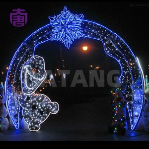 Christmas Arch <b>Lights</b> Create a Bright Walk Through Holiday Entrance for Shopping Malls Parks Hotels and Winter Events - Product Image 5