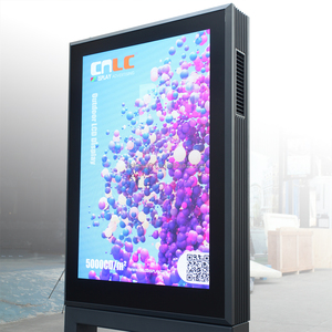 Tự đứng <span class=keywords><strong>LED</strong></span> Totem cho quảng cáo ngoài trời hiển thị nhôm hồ sơ vỏ - Product Image 4