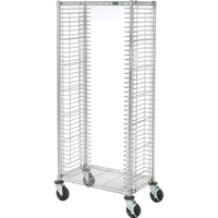Chariot de plateau ESD à quatre roues en acier au carbone chromé de haute qualité, camions de stockage de plateau PCB à charge latérale antistatique