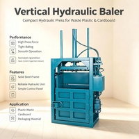Presse à balles verticale hydraulique pour laine, fibres de laine et laine minérale, pour usine de recyclage de laine