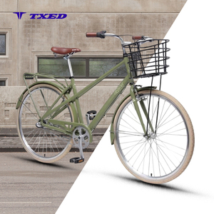 TXED Vélo à roues de 28 pouces Vélo intérieur à <span class=keywords><strong>3</strong></span> <span class=keywords><strong>vitesses</strong></span> Vélo de ville compact - Product Image 1
