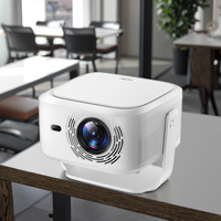 Projecteur intelligent portable Omikai HY-450max 2025, GTV, 1080P, LED, 900 lumens, 2 Go/32 Go, Android 11, WiFi6, cinéma pour le travail et la maison