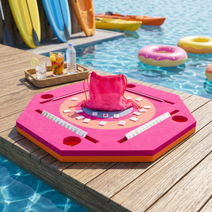 Tables de Mahjong flottantes en EVA personnalisées, best-sellers, pour divertissement aquatique, plateaux flottants pour jouer aux cartes dans les piscines - Product Image 1