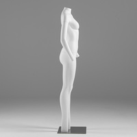 Support de présentation de mannequin invisible détachable en blanc mat 3D pour les magasins de vêtements pour hommes et femmes