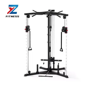Equipo de entrenamiento de potencia ZYFIT Equipo de gimnasio Máquina extraíble Lat Máquina cruzada de cables con pesas libres