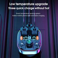 Kit de chargeur de voiture rapide PD type-c double Port USB BT récepteur Audio sans fil modulateur transmetteur FM lecteur MP3 de voiture 10W OTP 3.0