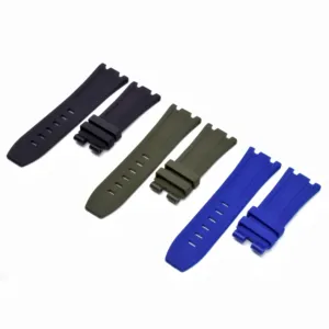 Correa de <span class=keywords><strong>Reloj</strong></span> de Caucho de 28 mm para Audemars <span class=keywords><strong>Piguet</strong></span>, Correa de <span class=keywords><strong>Reloj</strong></span> de Moda para Royal Oak de 42 mm - Product Image 1