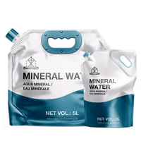 Emballage personnalisé rechargeable pour savon liquide, détergent à lessive en spray, pochette verticale à bec verseur, impression par gravure, matériau PET/PE