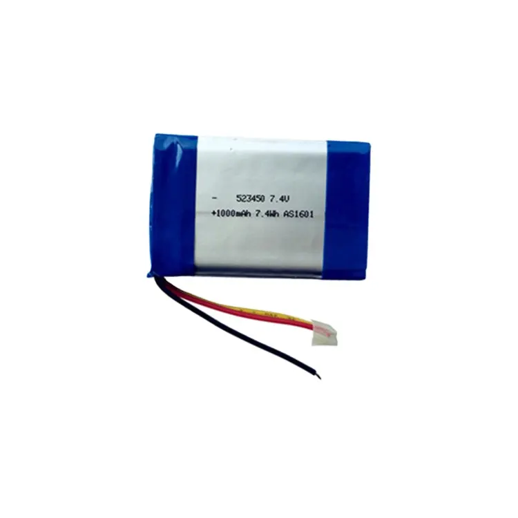 UL1642 KC Rechargeable 2S lipo battery lithium ion 523450 1000mah 7.4v li-polymer battery pack