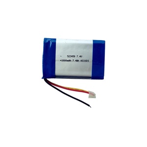 แบตเตอรี่ลิเธียมโพลิเมอร์แบบชาร์จได้ UL1642 KC 2S Lipo รุ่น 523450 ความจุ 1000mah 7.4v - Product Image 1