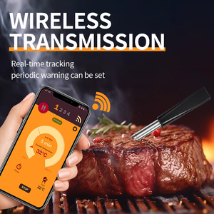 Nouveauté Thermomètre alimentaire de cuisine rechargeable par USB Mini thermomètre de <span class=keywords><strong>barbecue</strong></span> sans fil <span class=keywords><strong>Sonde</strong></span> en acier inoxydable - Product Image 5