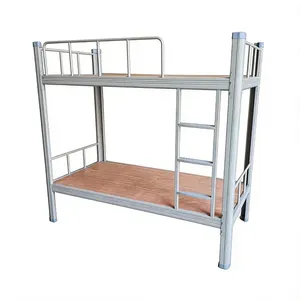 Lit superposé en métal haute stabilité pour chambre à coucher, robuste en acier avec garde-corps de sécurité, structure démontable, montage facile, grande stabilité - Product Image 4