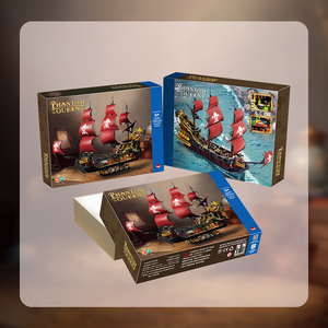 Nữ Hoàng Anne tàu cướp biển xây dựng khối đồ chơi 3399pcs các loại mô hình xây dựng đồ chơi cho bé trai Tuổi 5 7 quà tặng sinh nhật Giáng sinh - Product Image 6