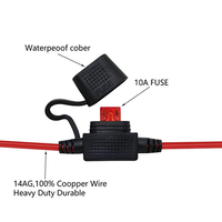 SAE ke O konektor cincin dengan pemegang sekering kabel ekstensi 2 Pin SAE colokan kabel konektor cepat Harness