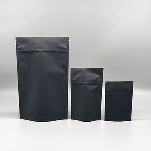 ถุงซิปล็อคกันกลิ่นแบบกำหนดเอง สีดำด้าน <span class=keywords><strong>ป</strong></span>้องกันเด็กเปิดได้  แบบซิป  ผิวสัมผัสนุ่ม  ขนาด 3.5  ถุงไมลาร์ - Product Image 2