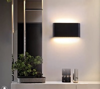 Applique murale LED double tête moderne et minimaliste AC85-265V, étanche IP65 pour extérieur, intérieur, cour, hôtel, appartement, villa, décoration