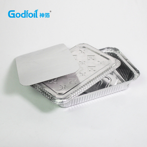 Godfoil/1.5lb/750ml/8389 Restaurant <strong>Food</strong> Catering Packaging Disposable Aluminum <strong>Foil</strong> <strong>Food</strong> <strong>Container</strong> With Lid - Product Image 4