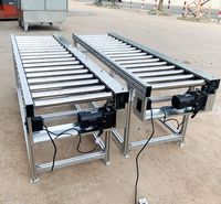 Système de convoyeur à rouleaux automatisé TOSHINE en acier inoxydable pour le transport de palettes, empileur et déempileur robuste pour entrepôt, 20 m/min
