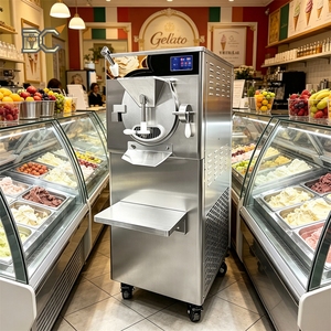 14L Hard Ice Cream Machine Air Cooled Adjustable Overrun High Quality Commercial Italian Water Ice Batch Freezer Machine - Product Image 1