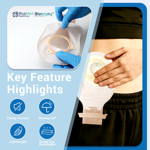 <span class=keywords><strong>Bolsa</strong></span> de Colostomía Drenable BLUENJOY, <span class=keywords><strong>Bolsa</strong></span> de Ileostomía, Barrera Cutánea <span class=keywords><strong>Convexa</strong></span>, Bolsas de Ostomía de 2 Piezas <span class=keywords><strong>para</strong></span> Adultos - Product Image 4