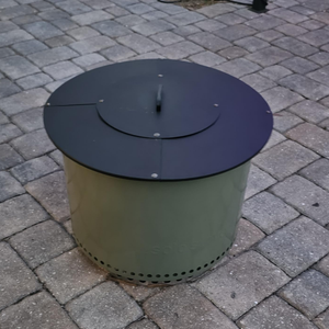 Coperchio Personalizzato per Braciere da 42 Pollici, Copertura Rotonda per Caminetto Esterno, Protegge dai Scintille e Spegne il Fuoco - Product Image 4