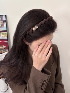 High skull top toothed fabric wavy headband women wash <b>face</b> hairpin non-slip headdress high sense of light luxury 2026 new style - Product Image 6